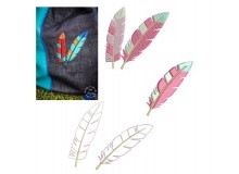 Stickserie - Federtiere Federn